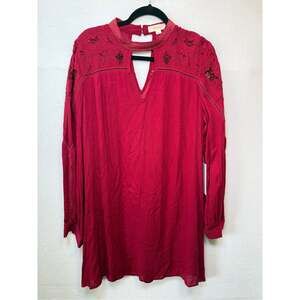 onetheland Long Sleeve Shift Dress, Size Large - NEW
